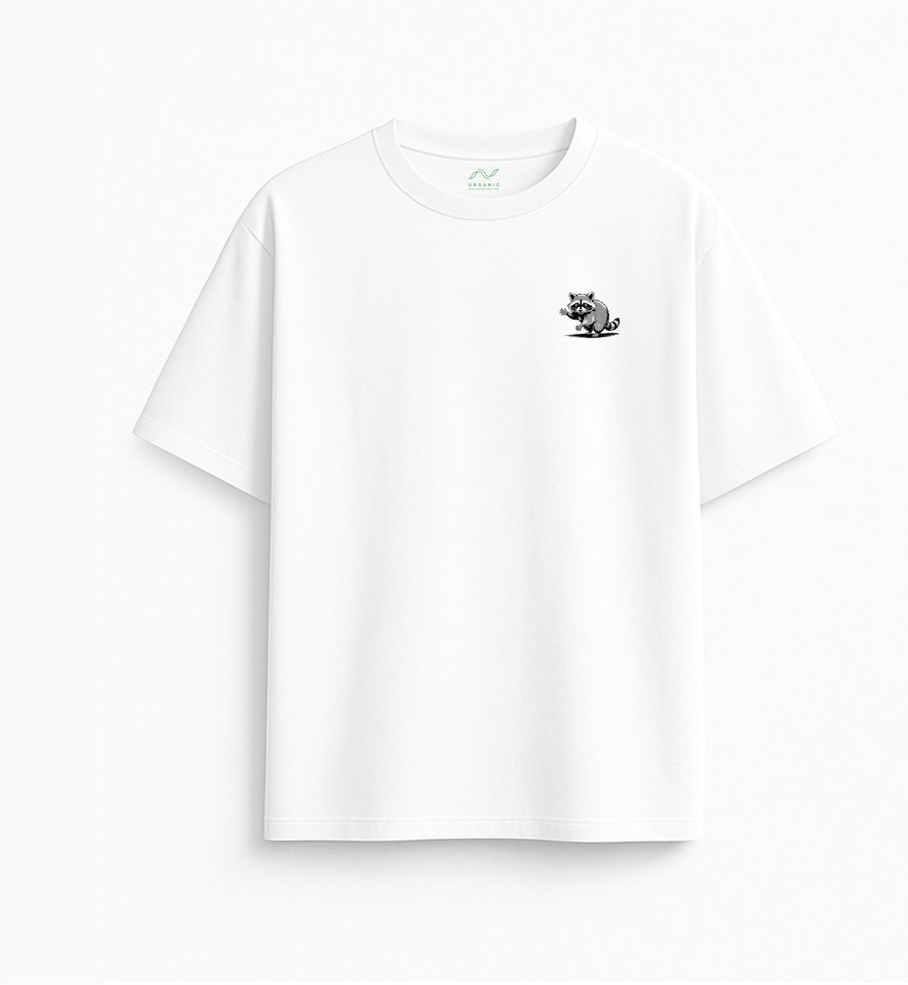 Oversized white T-shirt "On my way"