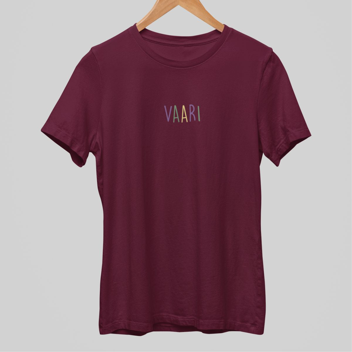 Burgundinpunainen t-paita "Vaari"