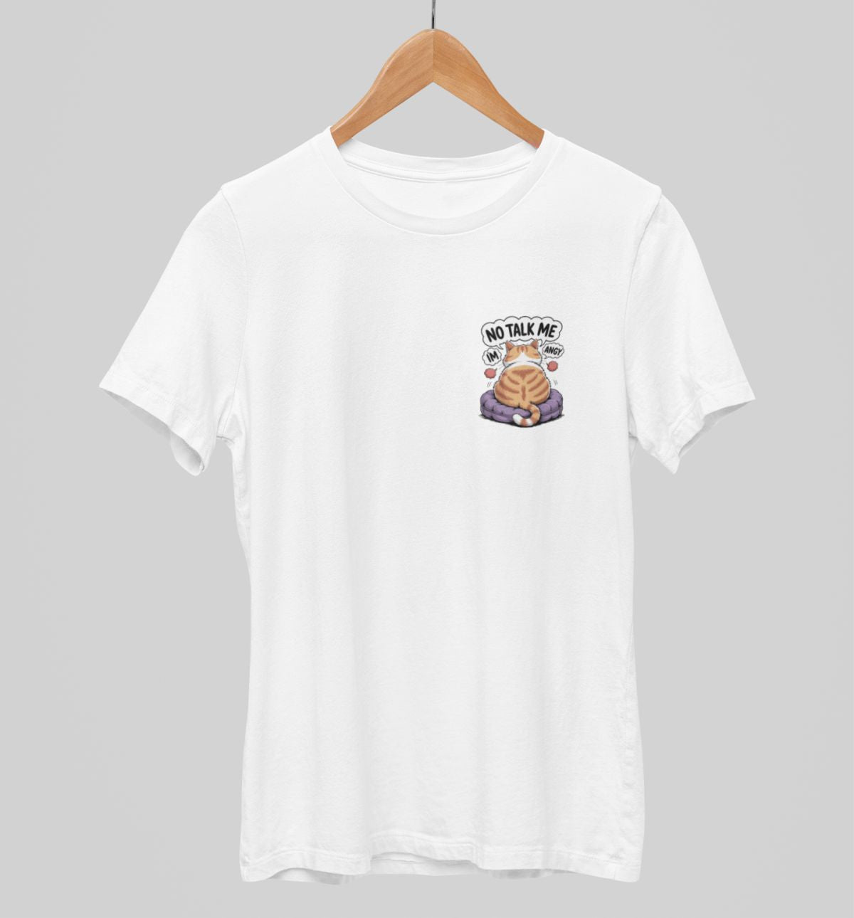 Valkoiset unisex T-paidat "Angy"