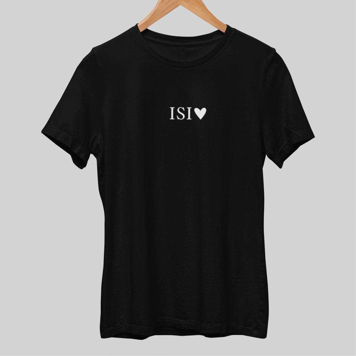 Mustat unisex T-paidat "Isi ja sydän"