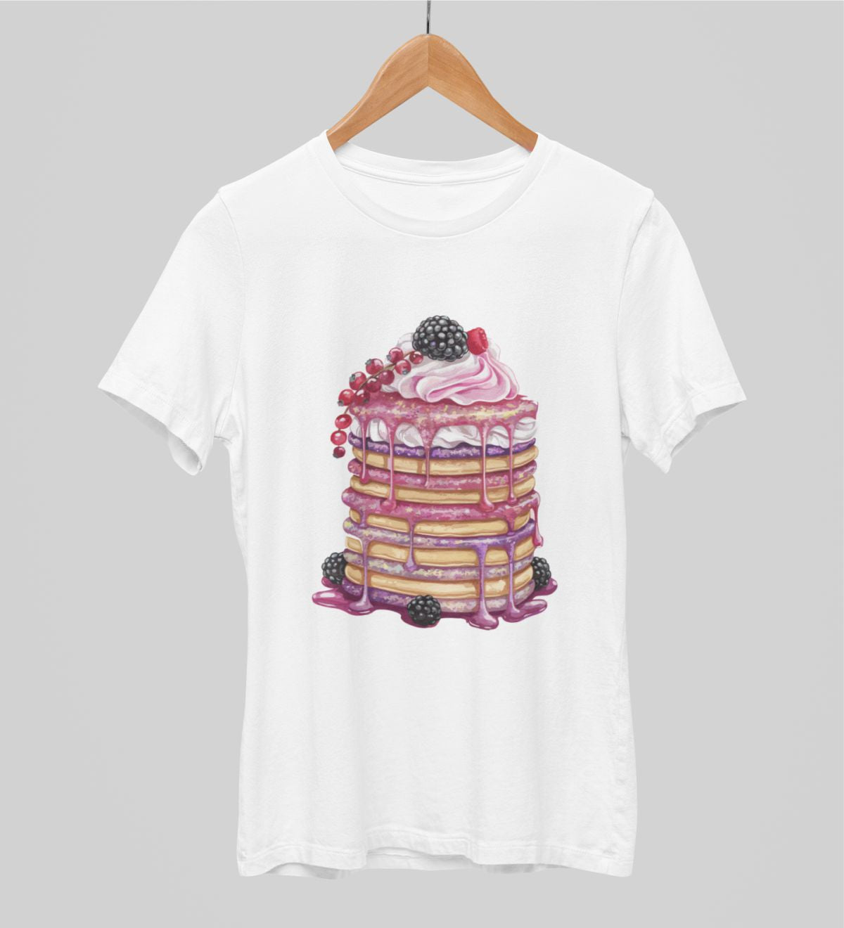 Valkoiset unisex T-paidat "Lettukakku"