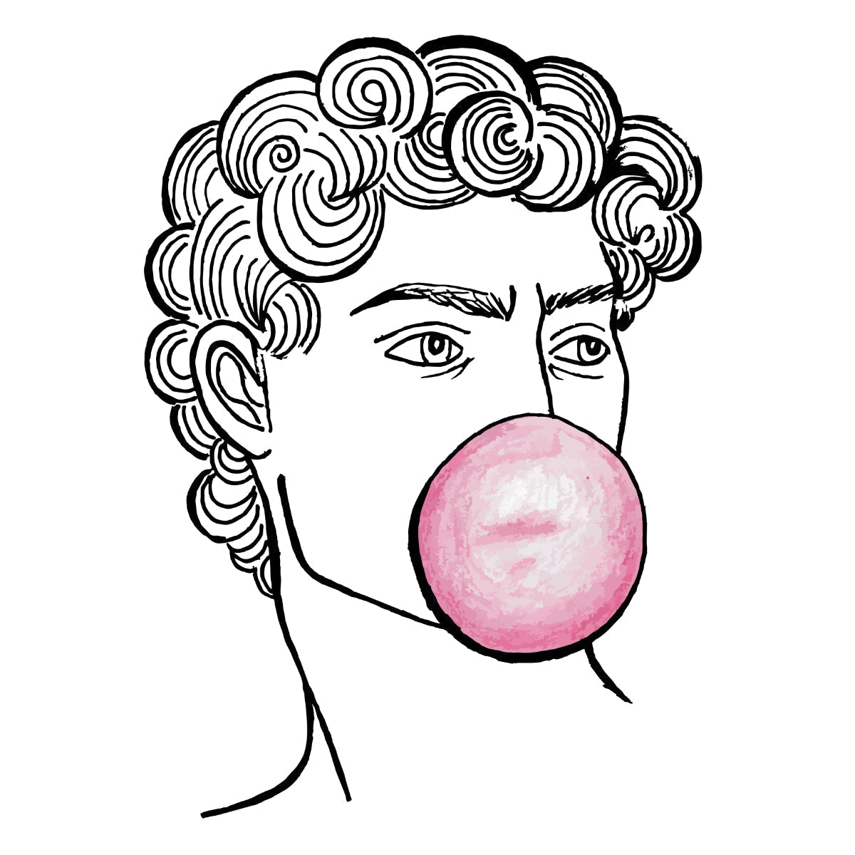 Valkoinen UNISEX T-paita Daavid