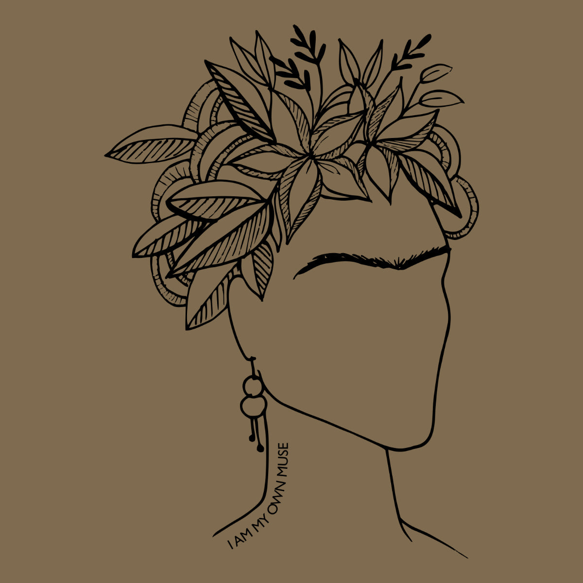 Khaki UNISEX T-paita Frida