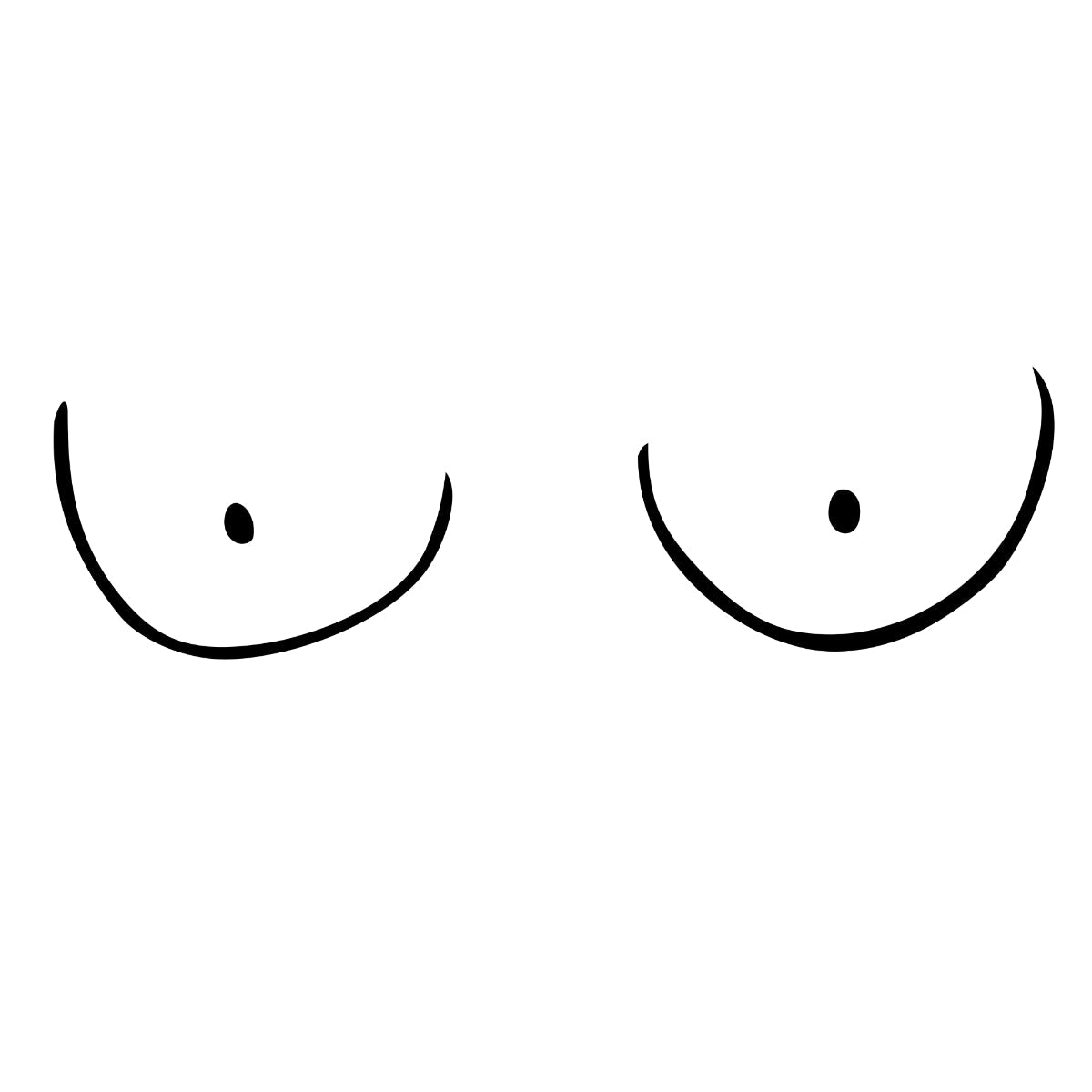 Valkoinen UNISEX T-paita Rinnat