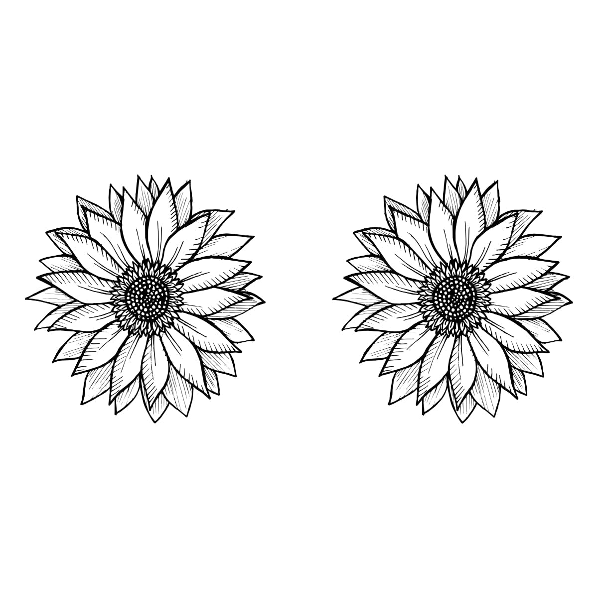 Valkoinen UNISEX T-paita Auringonkukat